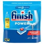 Finish Power Lemon Dishwashing Tablets - 80 Pack