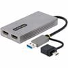Startech.com Usb To Dual Hdmi Adapter, Usb A/c To 2x Hdmi Displays (1x 4k30, 1x 1080p), Usb 3.0 To Hdmi Converter