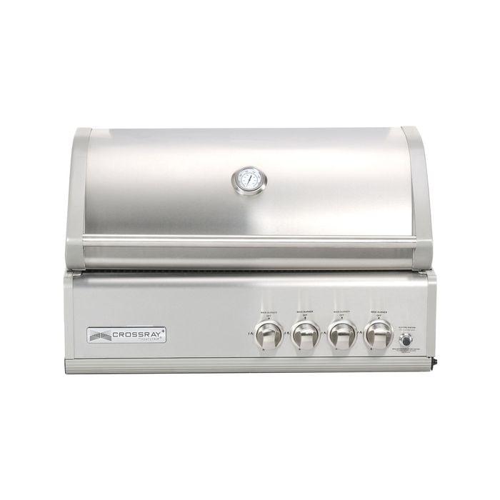Crossray 4 Burner Stainless Steel In Built Infrared BBQ