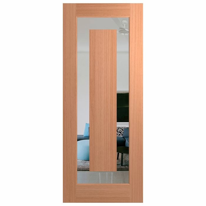 Hume 2040 x 820 x 40mm Illusion SPM External Door XIL1 - Clear