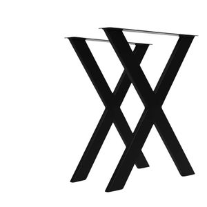 X-Shape Metal Table Legs - Set of 2