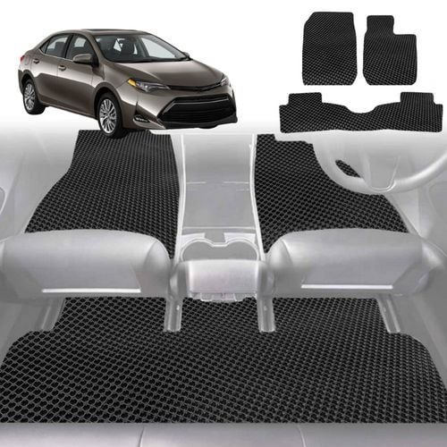 6D Diamond Car Floor Mats for Toyota Corolla 2018CurrentFull Set