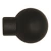 Windoware Large Black Finial Ball Curtain Accessory - 2 Pack