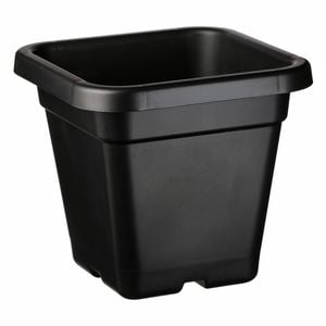 IP Plastics 18L 32cm Black Square Pot