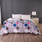 Ramesses Printed Sherpa Comforter-Square
