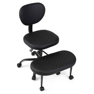 Costway Criss Cross Legged Office Chair Meditation Kneeling Wheels