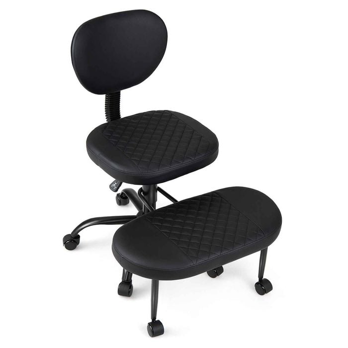 Costway Criss Cross Legged Office Chair Meditation Kneeling Wheels