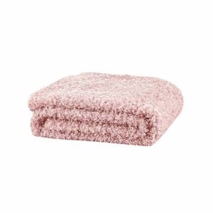 J.Elliot Lyla Faux Sheep Fur Throw Rug Peach