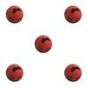 5PK NRL South Sydney Rabbitohs NRL Super-High Bounce Ball 60mm - Red