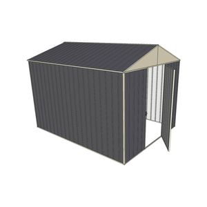 Build-a-Shed 2.2 x 3.0 x 2.3m Front Gable Single Hinged Door Deep Shed - Grey