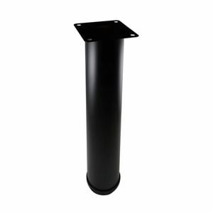 Adoored 60 x 400mm Black Metal Round Leg Furniture