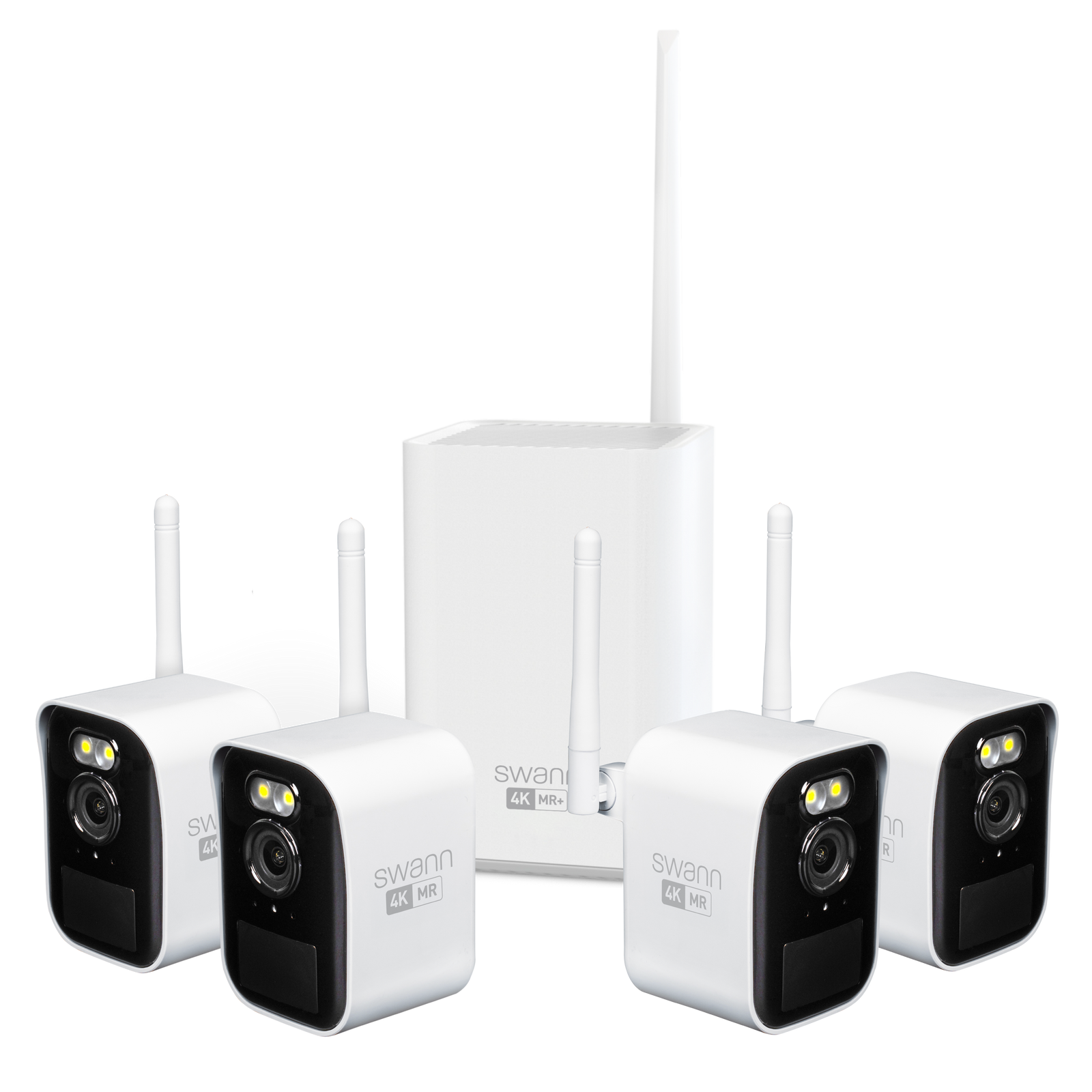 Swann MaxRanger4K Mini Long-Range Wireless Security System - 4 Pack