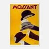 Galrie Mossant Hat Company Vintage Framed Advertising Poster for Home Décor Art Print, Poster Only, A3 30 x 42cm (12 x 16inch)