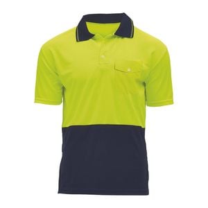 Troopers XL Yellow Two-Tone Short Sleeve Hi Viz Polo