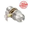 Ikonic Brushed Nickel Ruby Privacy Knob Set