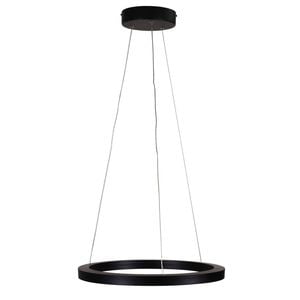 Oriel Lighting Nebula Modern Tricolour LED Halo Pendant Light Black 40cm