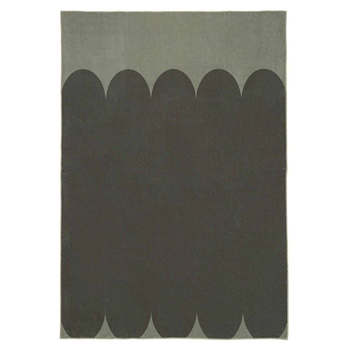 Loopsie-220cm X 150cm-inuya Printed Dark Green Washable Rug