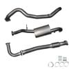 Ignite Exhausts Turbo Back For Nissan Gu Patrol 4.2l Coil Spring Ute 3" No Dump Pipe With Muffler Raw Aluminised Steel