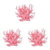 3PK Dudley's World Of Pets Aquarium/Fish Tank Large Coral Decor 14cm