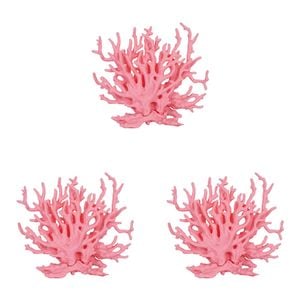 3PK Dudley's World Of Pets Aquarium/Fish Tank Large Coral Decor 14cm