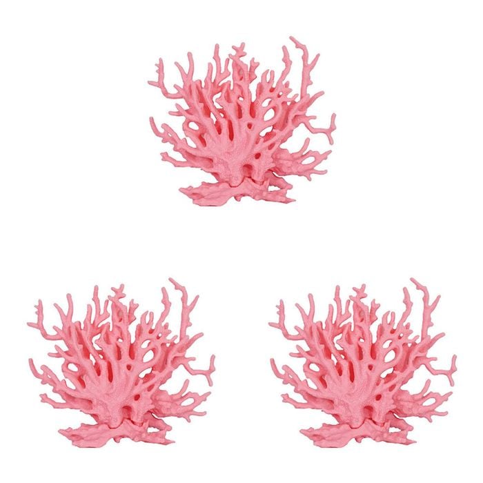 3PK Dudley's World Of Pets Aquarium/Fish Tank Large Coral Decor 14cm