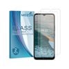 2 Pack MEZON Nokia C21 Plus Clear Tempered Glass Screen Protectors