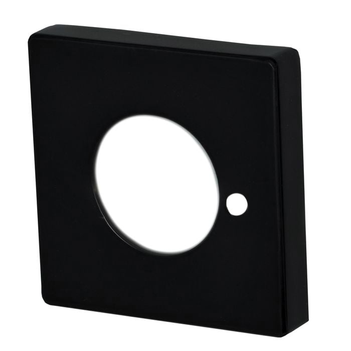 Miles Nelson Matte Black S Range Privacy Square Rosette Cover