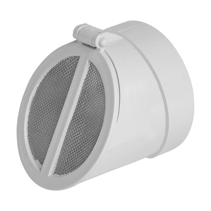 Rain Harvesting 80/90mm Dual Fit Female Flap Valve Vent Screen