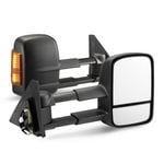 San Hima Pair Extendable Towing Mirrors Fit Mitsubishi Pajero 2001-2015