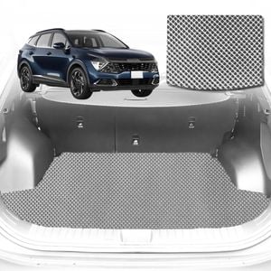 6D Diamond Car Boot Mat for Kia Sportage (NQ5)2021-Current-Cargo Mat-Grey-Outback GT