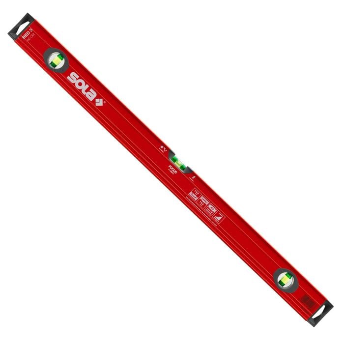 SOLA 60cm Red Patented Vial Spirit Level