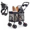Advwin Pet Stroller Pram Foldable Dog Cat Carrier Cage Travel Pushchair