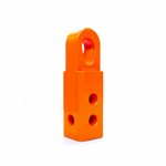 4wd Recovery Soft Shackle Hitch (sk+) With Teardrop Shaped Eyelet - Orange