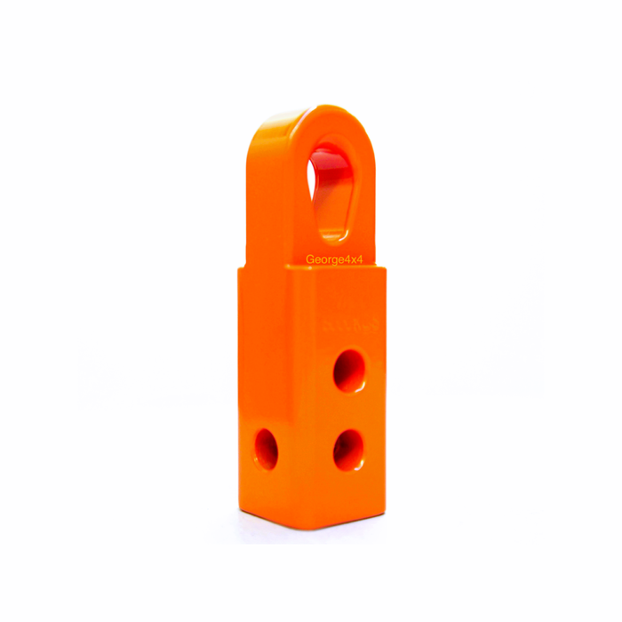 4wd Recovery Soft Shackle Hitch (sk+) With Teardrop Shaped Eyelet - Orange