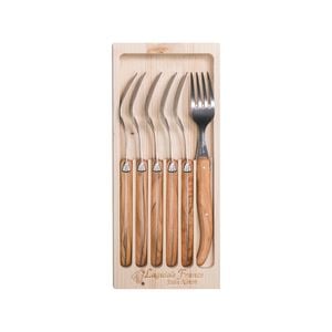 Laguiole Jean Neron 6pc. Fork Set - Olive Wood