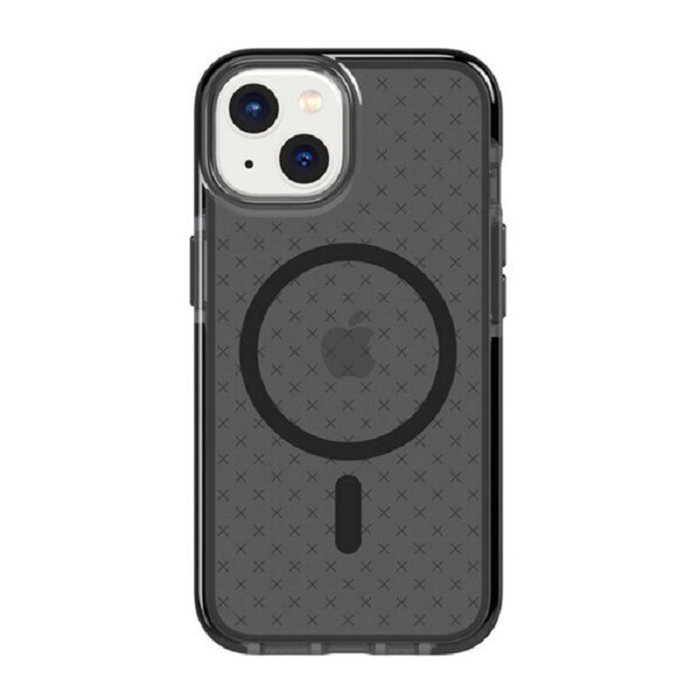 Tech 21 Evo Check W/ Magsafe Case For Iphone 14 - Smokey Black