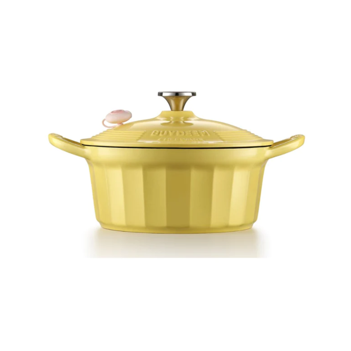 BUYDEEM CP551 Enameled Cast Iron Dutch Oven Yellow