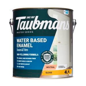Taubmans 4L Neutral Gloss Water Based Enamel Paint