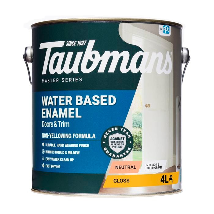 Taubmans 4L Neutral Gloss Water Based Enamel Paint