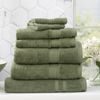 7pc Renee Taylor Stella 650gsm Super Soft Bamboo Cotton Towel Set Jade