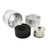 SB Chev Long WP Gilmer Drive Kit Silver Billet Aluminium w/Belt