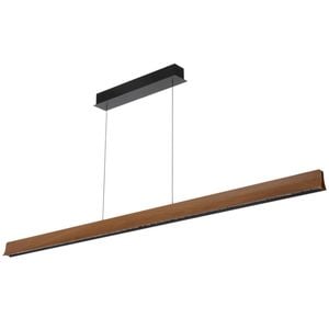 Telbix Lucid Modern Pendant Hanging Lamp Light Aluminium Metal Pvc Wood Wood Tones