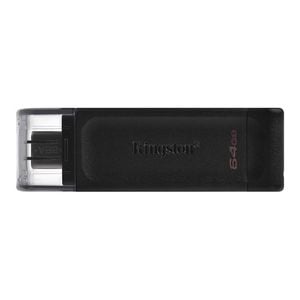Kingston DataTraveler 70 USB Flash Drive 64 GB USB-C Black [DT70/64GB]