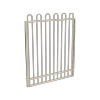 ProtectorAl 800 - 1200 x 1500mm Paperbark Aluminium Loop Top Pool Gate With Mid Rail
