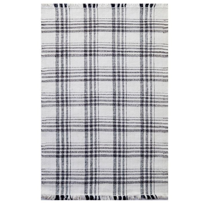 Handwoven Dhurrie Rug-Legend 6361-Ivory Biege-160x230cm
