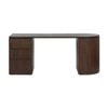 Payton Benjamin Ripple Grand 3 Drawer Lhf Computer Work Desk Table Walnut