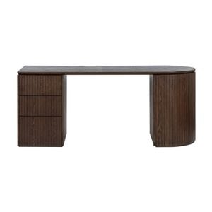 Payton Benjamin Ripple Grand 3 Drawer Lhf Computer Work Desk Table Walnut