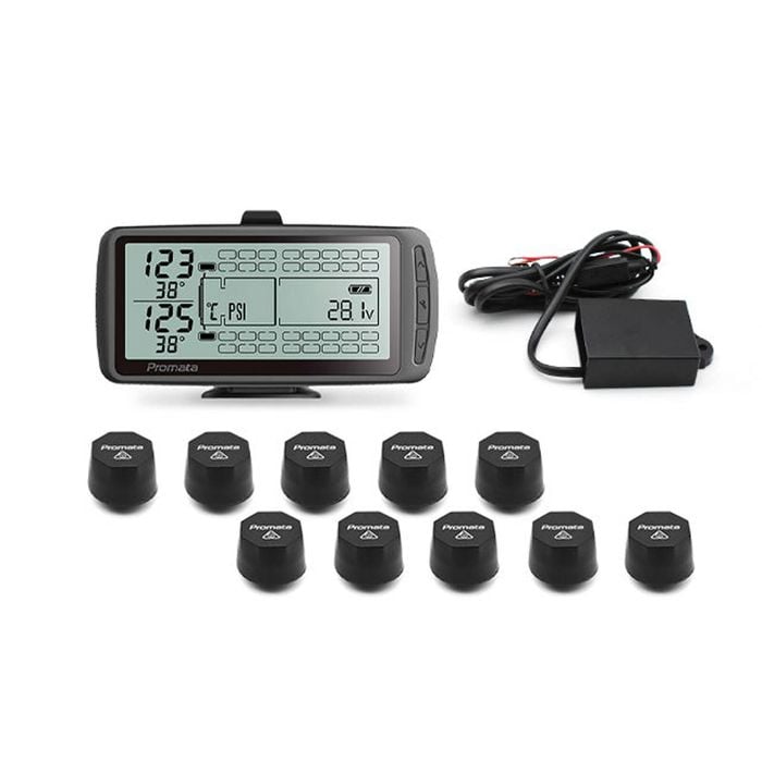 Promata Mata 7 Tyre Pressure Monitor For Trucks - Prime Mover - 10 External Sensors