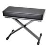 Adam Hall SKT17 Folding Keyboard Bench w/ Extra Thick Padding - Black