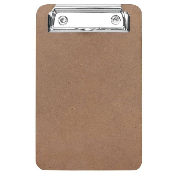 Olympia Bill Presenter Mini Clipboard Wooden Black 200x120mm Restaurant Cafe Receipt Holder